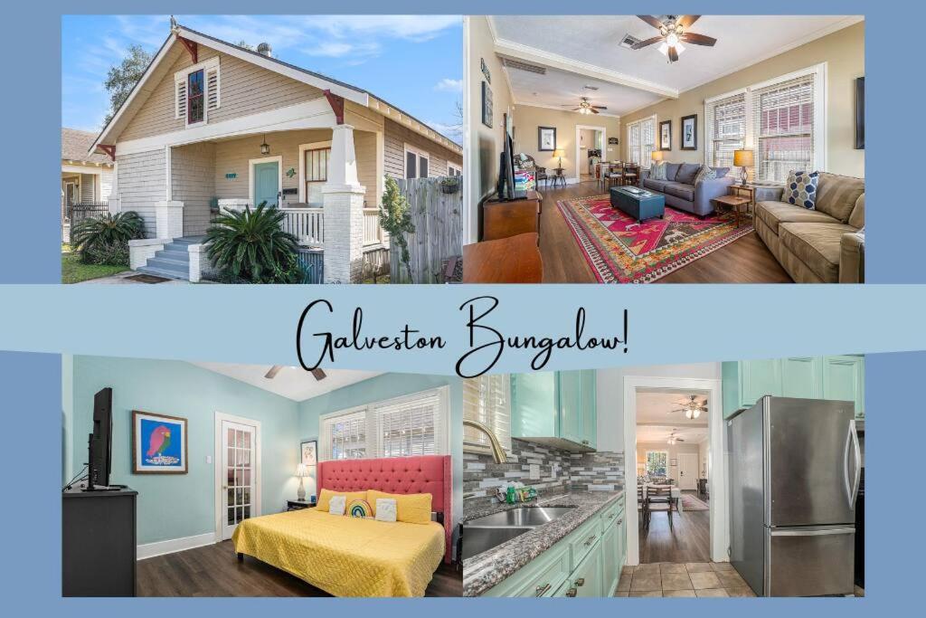 Beachy Bungalow! 2Bd, King Bed Galveston Exteriör bild